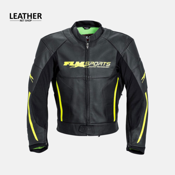 FLM Men Motorcycle Leather Jacket Fashion Leather Jacket