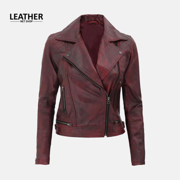 Any jacket can make you look good, but this Moto-Inspired Red Jacket will take your style to the next level! Luxuriously crafted from lambskin leather and comes with rocking features that are unique in every way. A thoughtful choice to channel your inner fashionista without breaking the bank! Specifications: External: Real Leather Internal: Viscose Lining Detailing: Quilted Shoulder Panels Front: Zip-Closure Pockets: Three Color: Red