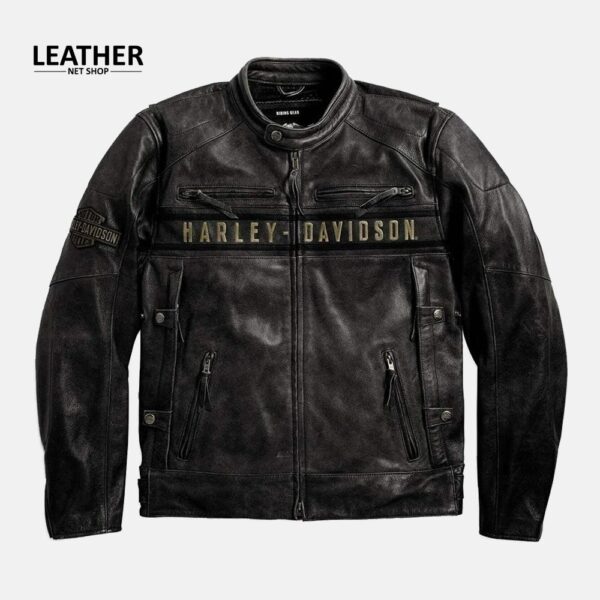 Man Leather Jacket Harley Davidson Jacket Motorcycle Vintage Jacket Black Leather Jacket